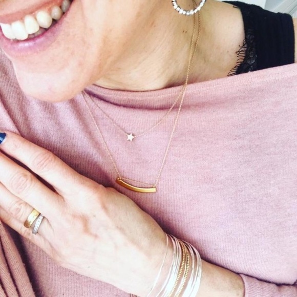 Stella & Dot | [SILVER] Multi Layer Mixed Metal Rhett Cuff Dainty Gold Bracelet - Picture 5 of 10